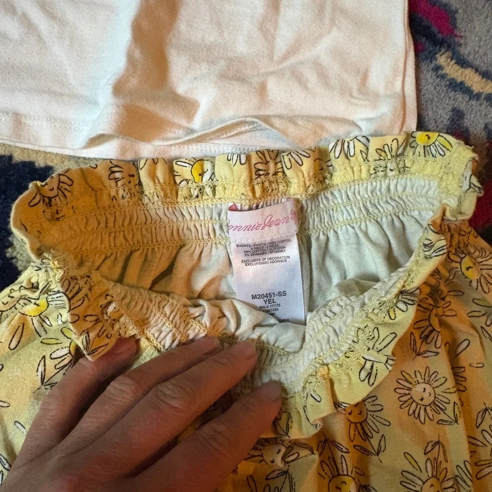 Gymboree Bonnie Jean 4T Girls Floral Skirt Yellow Daisy Shorts Set bundle lot